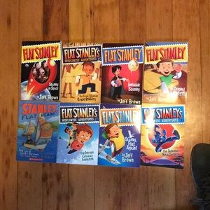 Eight Flat Stanley books - Good Used condition.